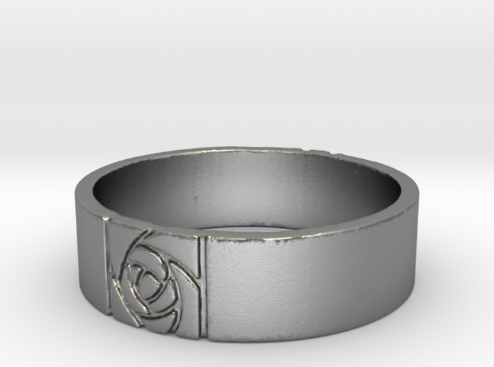 Arts and Crafts Rose Ring 3d printed