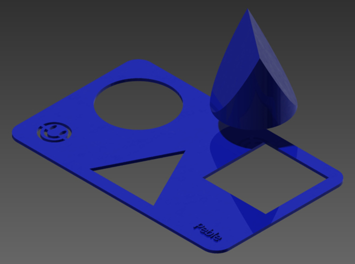 Tri-Shape Puzzle 3d printed Inventor rendering. The complete package.
