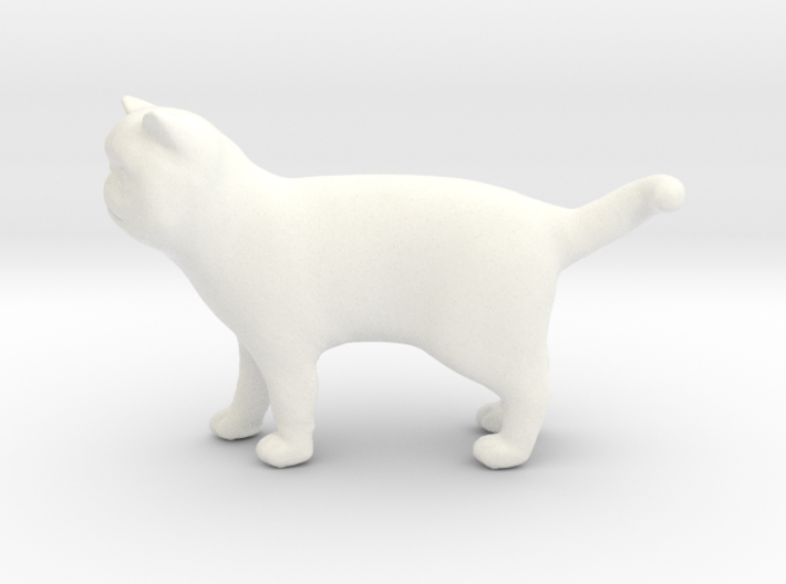 Standing Exotic Shorthair Cat 3d printed