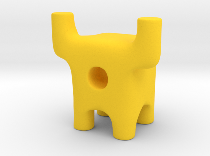 Tiny Longhorn Ugly Friend 3d printed