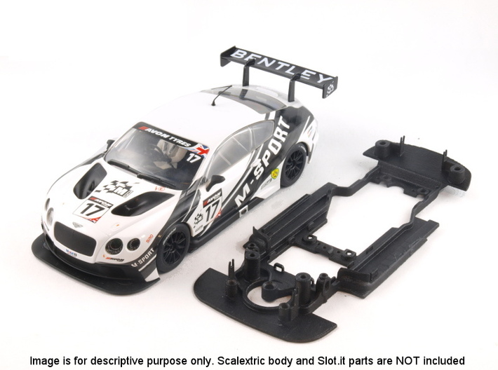 S06-ST4 Chassis for Scalextric Bentley GT3 SSD/STD 3d printed