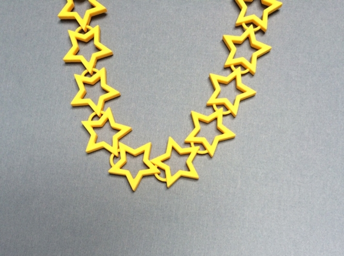 Star Necklace 3d printed 3D Printed in one piece.