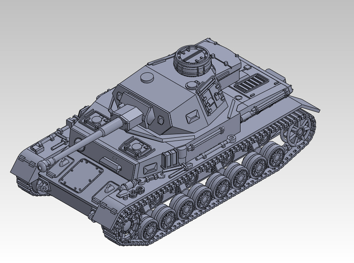 1/144 PzKpfw IV ausf.G (Early Type) 3d printed
