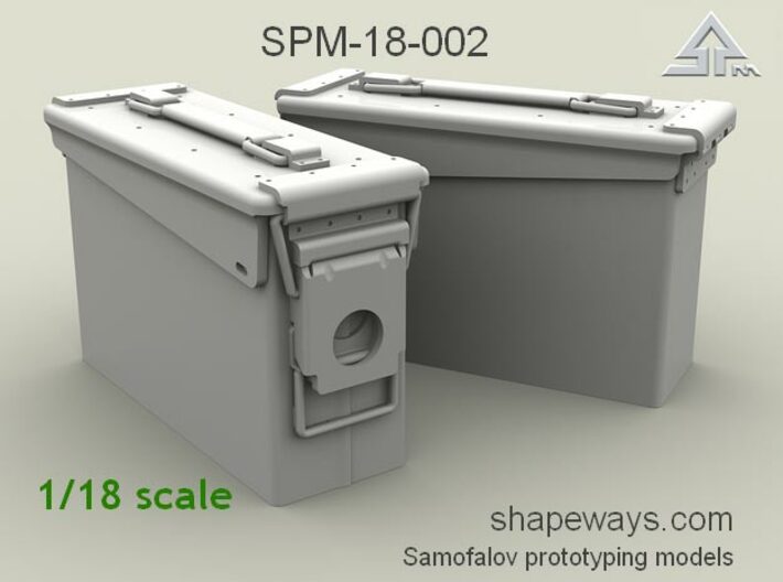 1/18 SPM-18-002 30.cal ammobox 3d printed