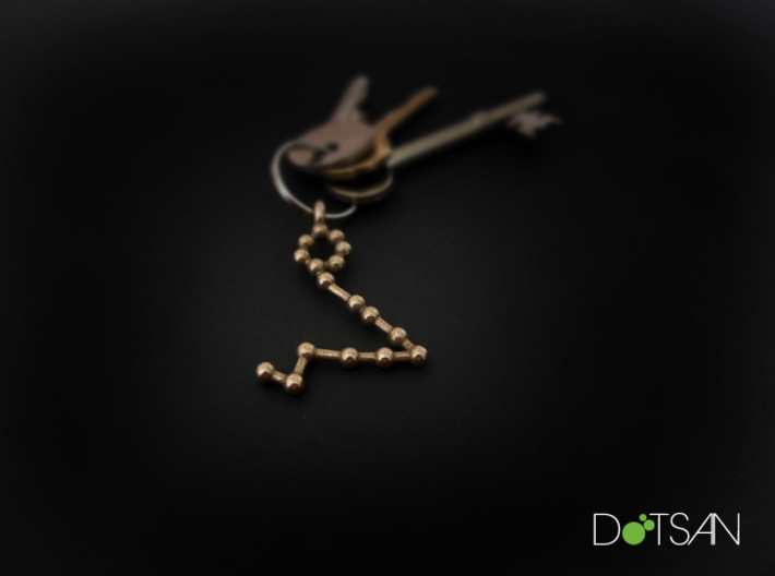 Pisces Star Constellation Keychain Keyring 3d printed