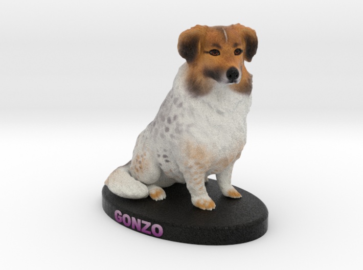 Custome Dog Figurine - Gonzo 3d printed