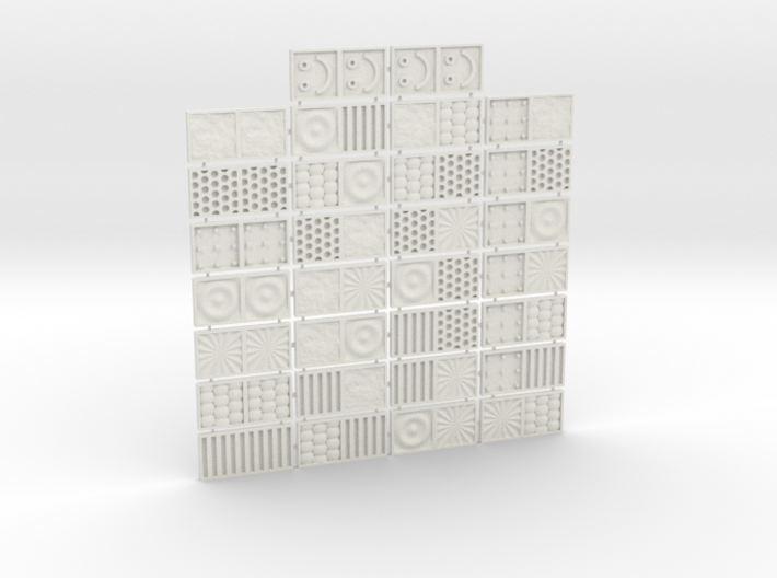 Tactile Texture Dominoes for the blind 1.0 3d printed