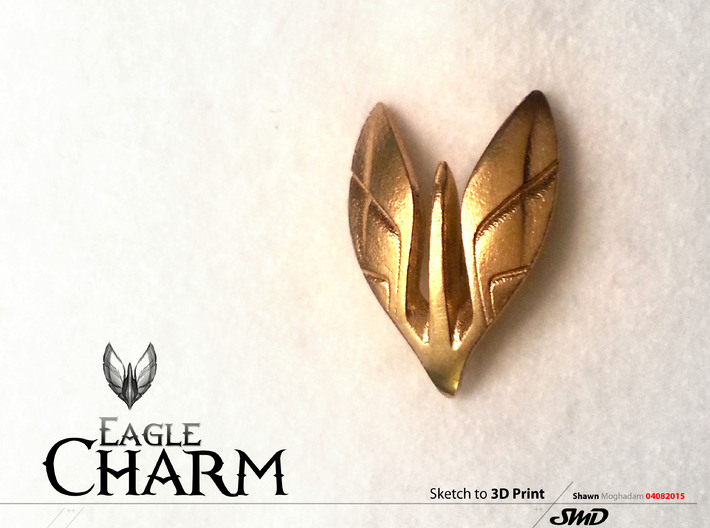 Eagle Charm  3d printed 