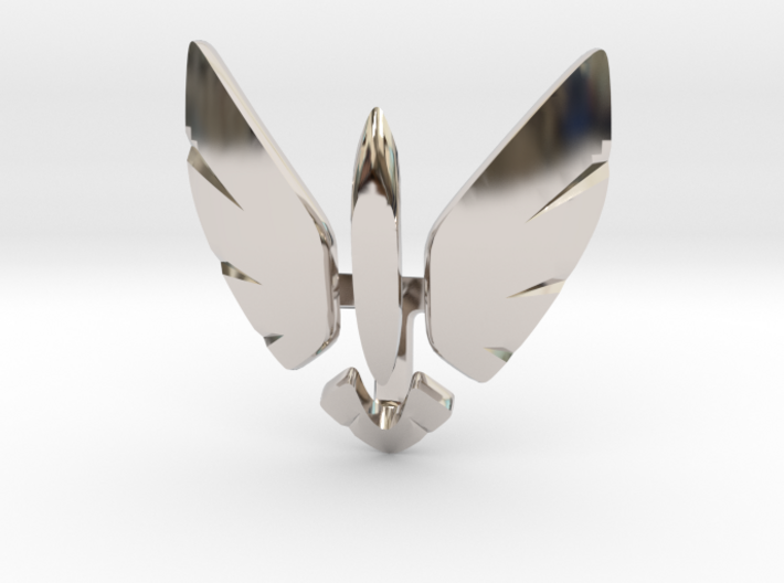 Eagle Jet Moded pendant 3d printed