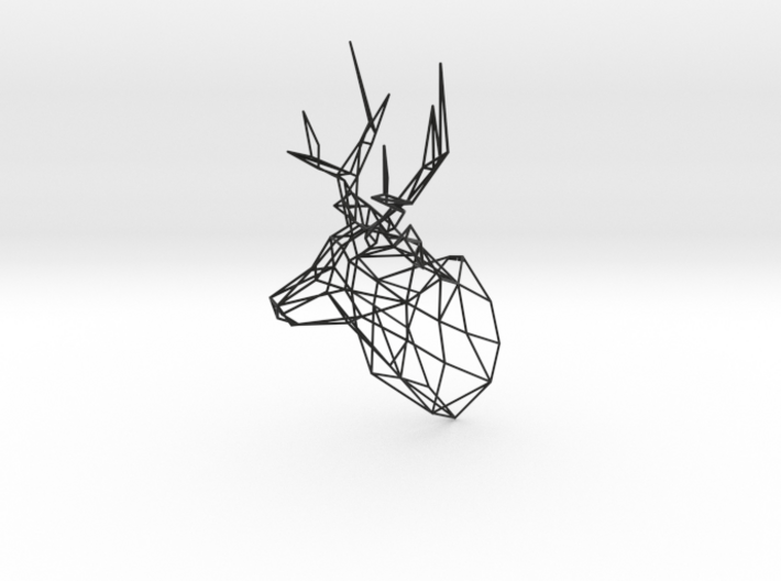 Stag Deer Trophy Head Large Facing Right 3d printed