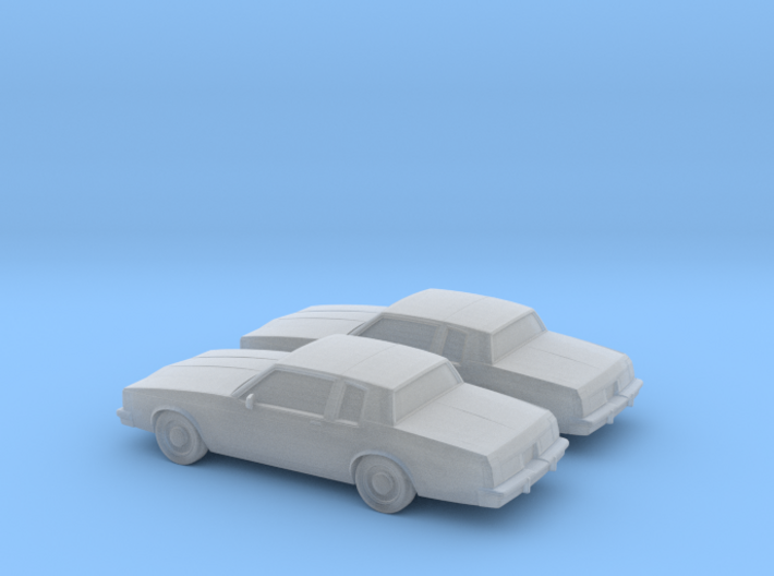 1/160 2X 1980-85 Oldsmobile Delta 88 Coupe 3d printed