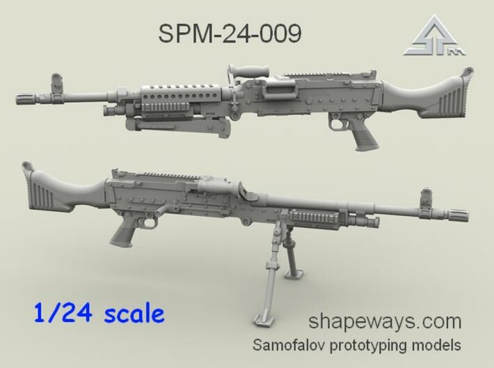 1/24 SPM-24-009 m240 machine gun 3d printed