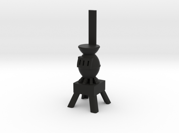 Potbelly Stove - HO 87:1 Scale 3d printed