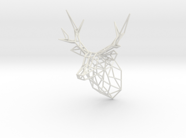 Dolls House Stag Deer Trophy Head Small facing for 3d printed 