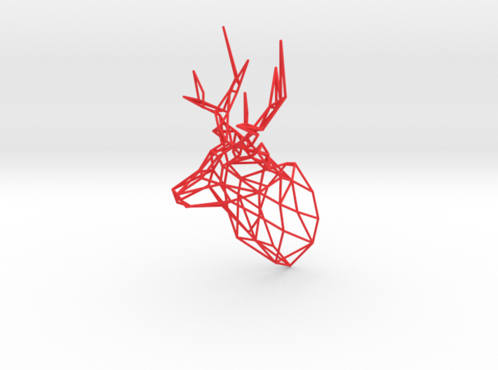 3D Printed Stag Deer 150mm Facing Right 3d printed