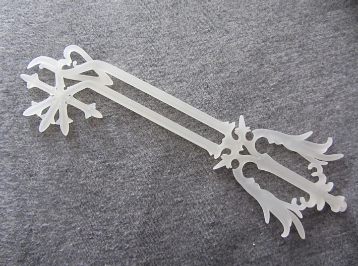 Kingdom Hearts Oathkeeper Msd Size 3d printed frosted detail material