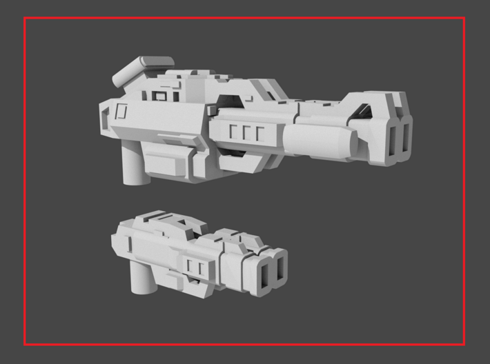 "LOCKOUT" Transformers Weapons Set (5mm post) 3d printed 