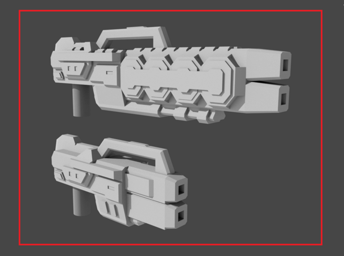 &quot;COREBLOCK&quot; Transformers Weapons Set (5mm post) 3d printed