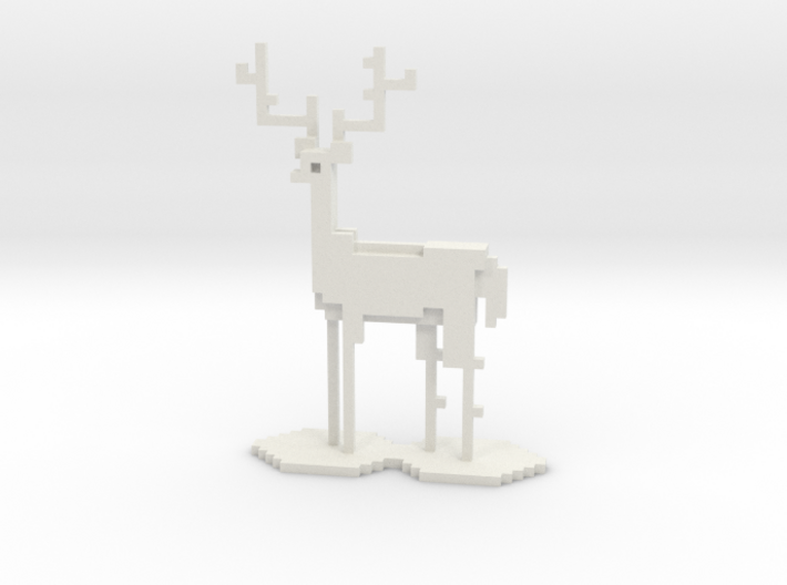 The Pixel Stag 3d printed 