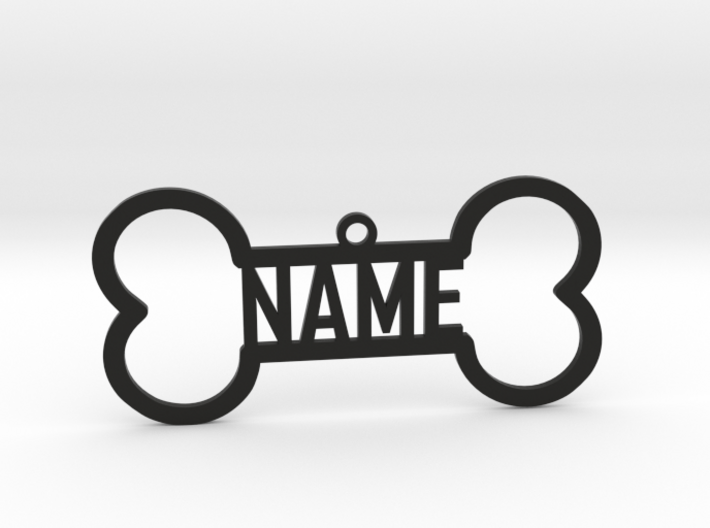 Your Name Bone Pendant 3d printed