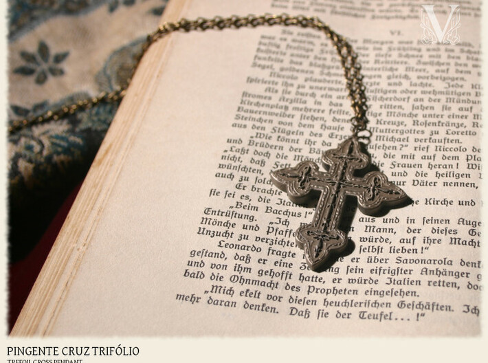 Trefoil Gothic Cross 3d printed 