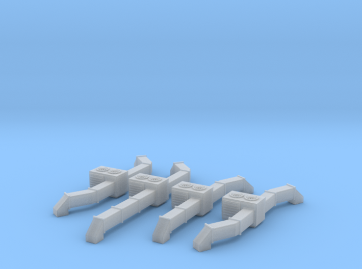 Rooftop AC Unit Set Of 4 Z Scale 3d printed Roof top AC Units set of four Z scale