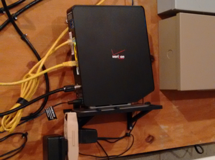 FIOS Router Mount 3d printed