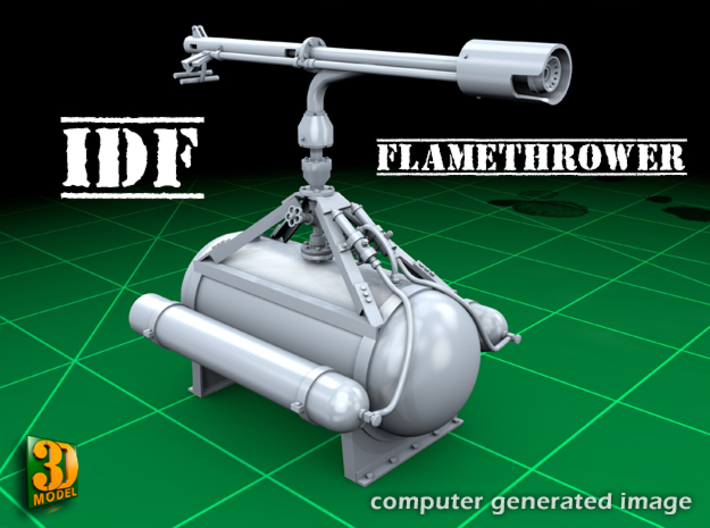 IDF Flamethrower (1/35) 3d printed IDF Flamethrower