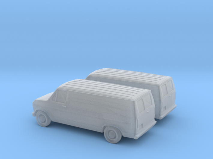 1/160 2X 1985 Ford Econoline 3d printed