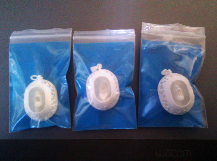 Scream Pendant 3d printed 3 pendants in shapeways packaging bags