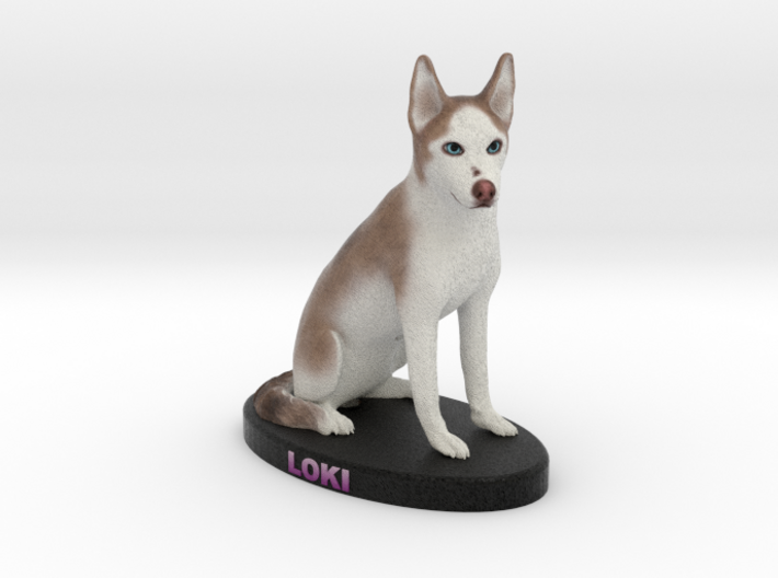 Custom Dog Figurine - Loki 3d printed