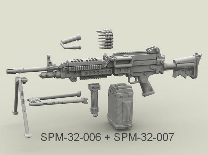1/32 SPM-32-007 LBT MK48 Box Mag 3d printed 