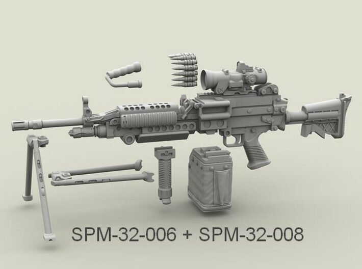 1/32 SPM-32-008 LBT MK48 Box Mag (middle) 3d printed 