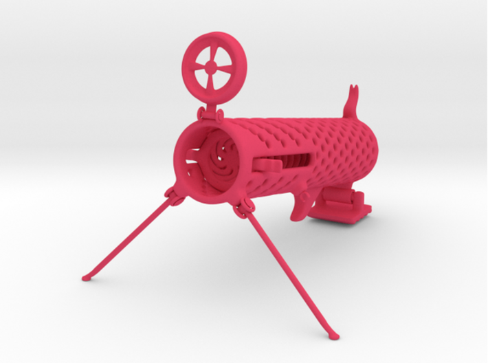 Spring Loaded Paper Cannon 3d printed