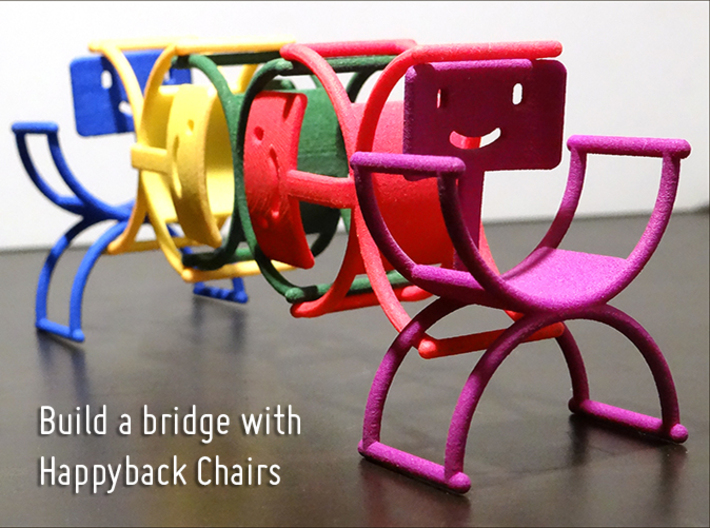 Happyback Chair 3d printed 