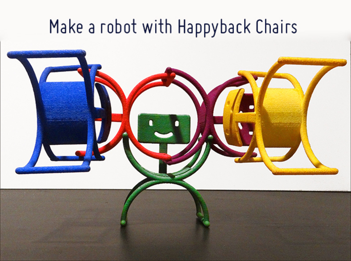 Happyback Chair 3d printed 
