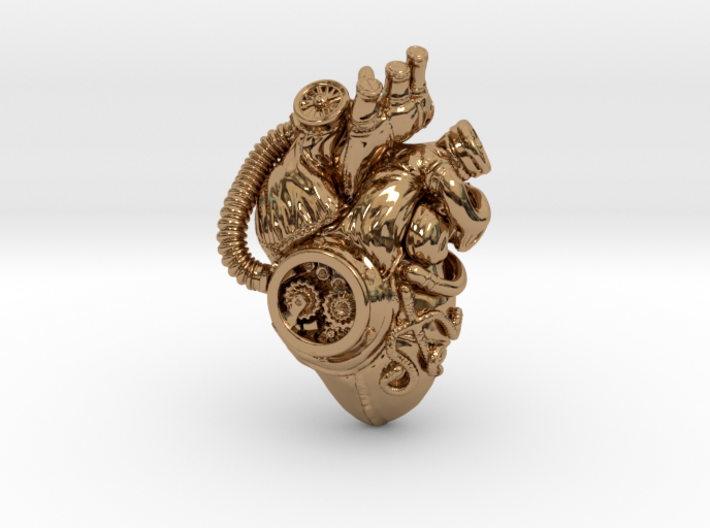 SteamPunk  Heart pendant 3d printed 