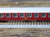 DSB class B coach N scale 3d printed Decals can be obtained through Skilteskoven.dk