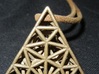 delaunay triangulation pendant 3d printed 