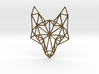 Geometric Fox Head Pendant 3d printed 