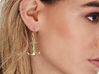 Anchor Earrings 3d printed 