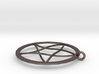 Pentagram Pendent(with Ring) 3d printed 