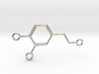 Dopamine Molecule Pendant w Multiple Attachments 3d printed 