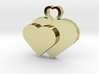 Heart2heart Pendant 3d printed 