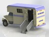 HO 1/87 Horsebox 1987 Imperatore 3-4  3d printed CAD render of the 3D printed body components fitted to a chassis.