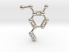 Vanillin (Vanilla) Molecule Necklace Keychain 3d printed 