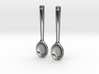 Spoon Earrings 3d printed 