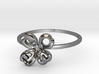 Clover Ring Size US 7 (17.35mm) 3d printed 