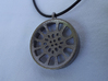 High Tenor "void" steelpan pendant, M 3d printed Updated design includes sticks (mallets)