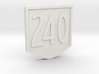Immortan Joe "240" Codpiece Badge / Emblem 3d printed 